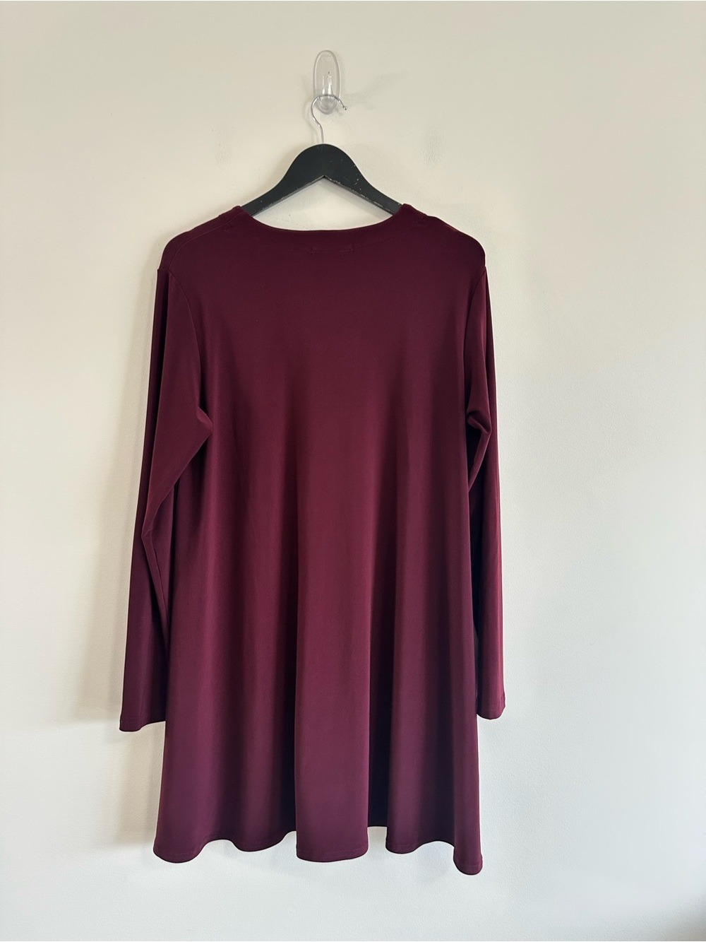 Sympli Duo Diva Tunic Top Size 16 Burgundy - Picture 3 of 8